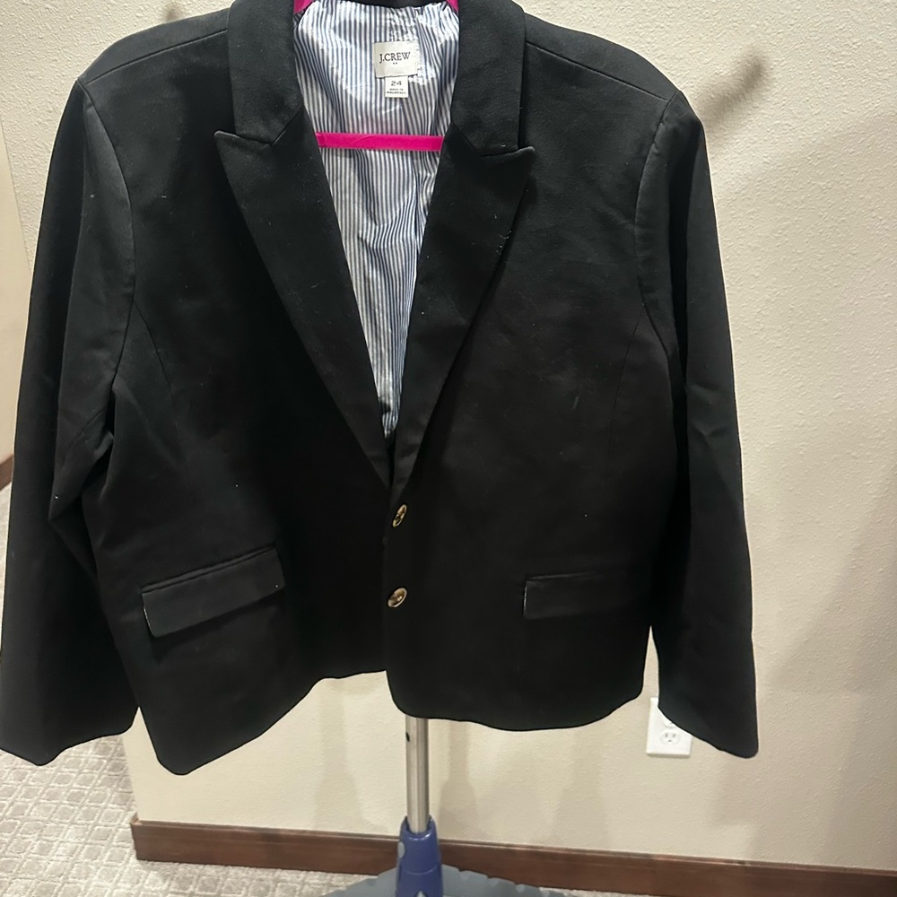 J.Crew Black Blazer with Pink Accent